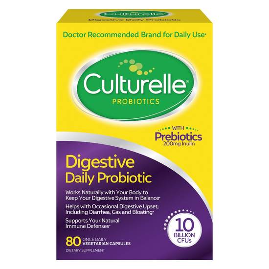 Culturelle Digestive Health Probiotic Capsules (80 ct)