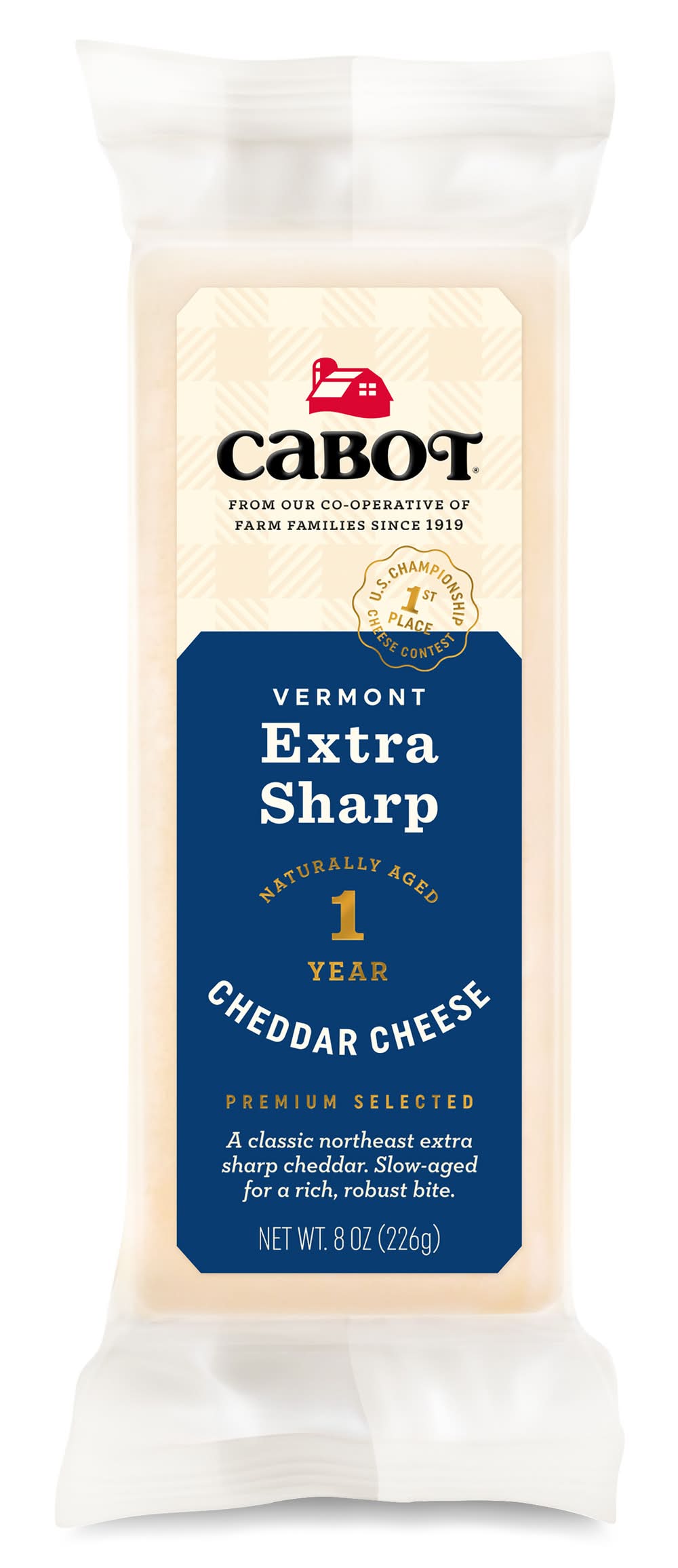 Cabot Vermont Extra Sharp Cheddar Cheese (8 oz)