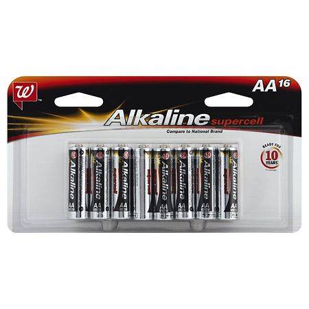 Walgreens Alkaline Supercell Batteries Aa (16 ct)