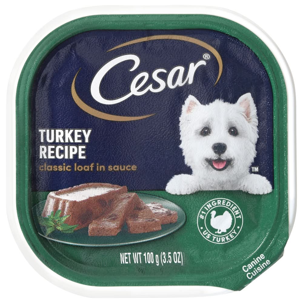 Cesar Turkey Recipe Classic Loaf in Sauce Wet Cat Food (3.5 oz)
