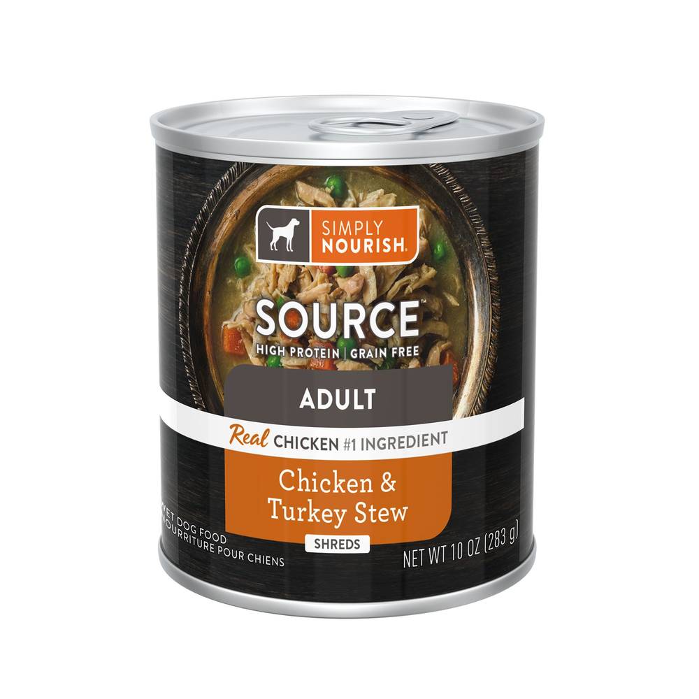 Simply Nourish Source Adult Wet Dog Food (chicken-turkey stew)