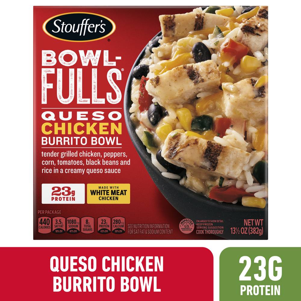 Stouffer's Bowl-Fulls Queso Burrito Bowl, Chicken (13.5 oz)