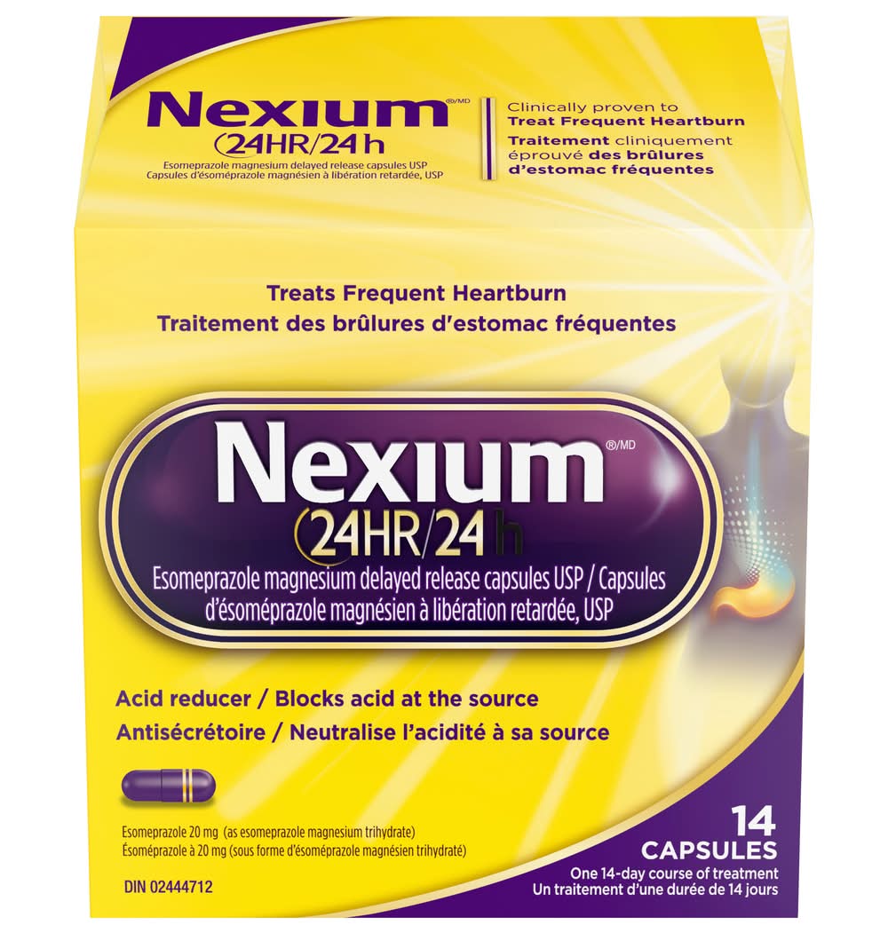 Nexium 24 Hours Heartburn Acid Reducer Capsules 20 mg (14 ct)