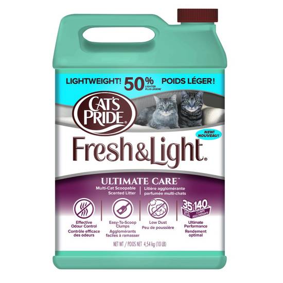 Cat‘s pride litière fresh & light parfumée (4.54 kg) - scented light weight litter (4.54 kg)