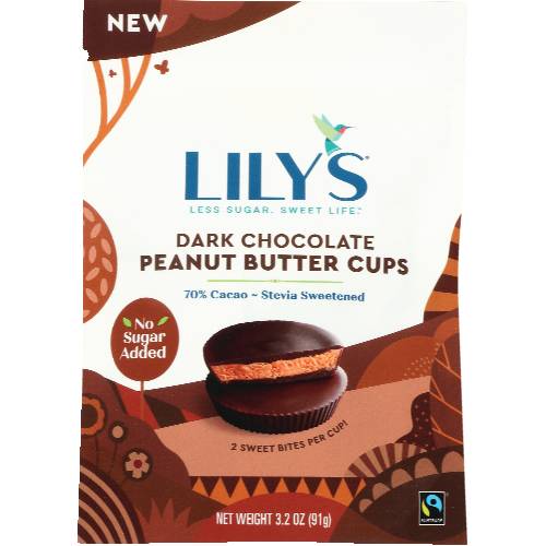 Lily's Sweets Dark Chocolate Peanut Butter Cups