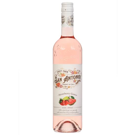 San Antonio Fruit Farm Strawberry Guava Rosé Wine (750ml bottle)