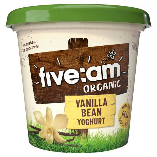 Five:am Vanilla Bean Organic Yoghurt 700g