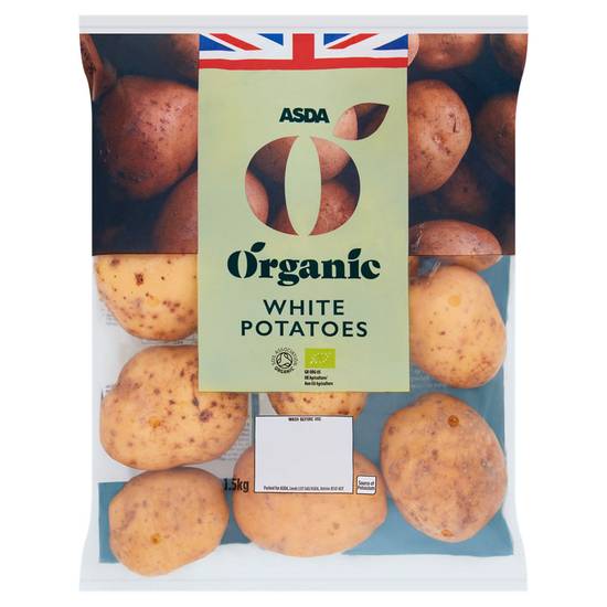 ASDA Organic White Potatoes 1.5kg