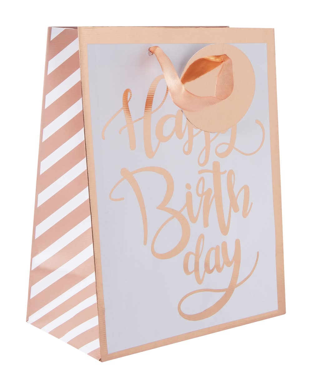 Printed Gift Bags White Happy Birthday