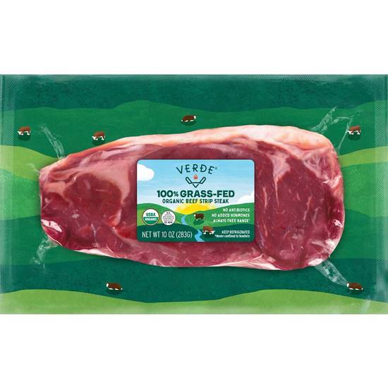 Verde Farms 100% Grass Fed Organic Beef Strip Steak