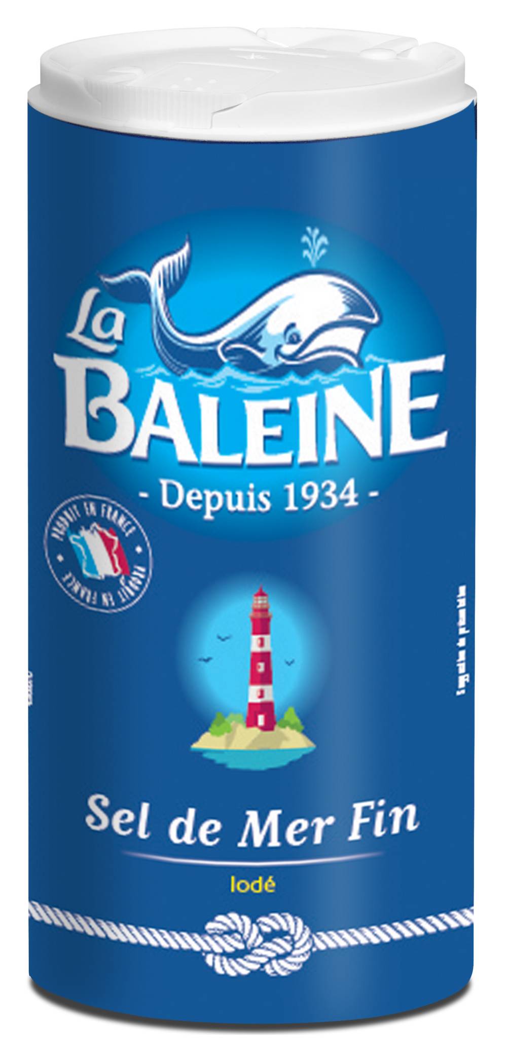 La Baleine - Verseuse sel fin iode et fluore (550g)