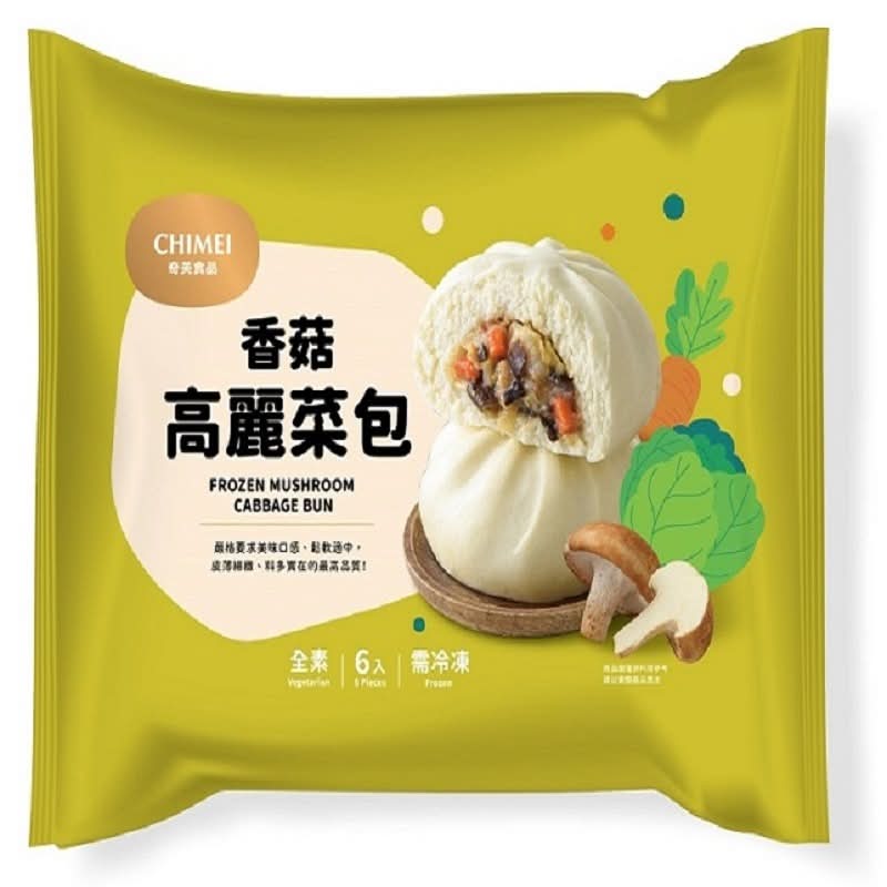 奇美 冷凍香菇高麗菜包 (6 入)