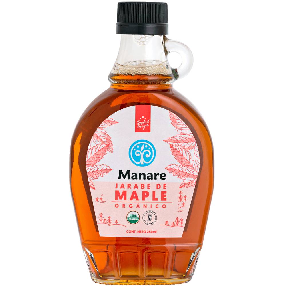 Manare · Jarabe de maple orgánico (250 ml)