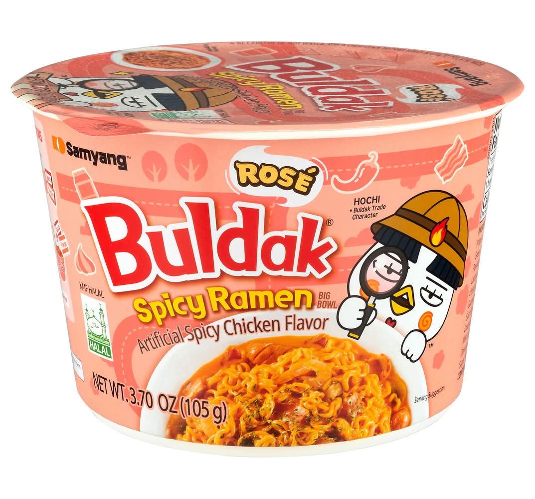 Samyang Instant Ramen Noodles, Rose Spicy Chicken (3.7 oz)
