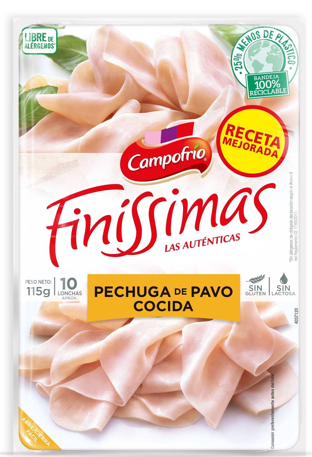 Finíssimas pechuga de pavo cocida · Campofrío (115 g)
