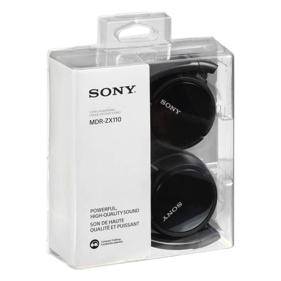 Sony Mdr-Zx110 Black Stereo Headphones