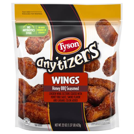 Tyson Any'tizers Honey Bbq Seasoned Wings