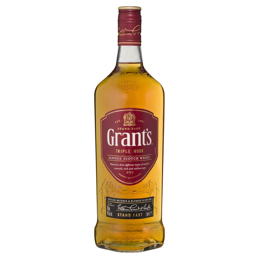 Grant's Triple Wood Scotch Whisky 1 Litre ea