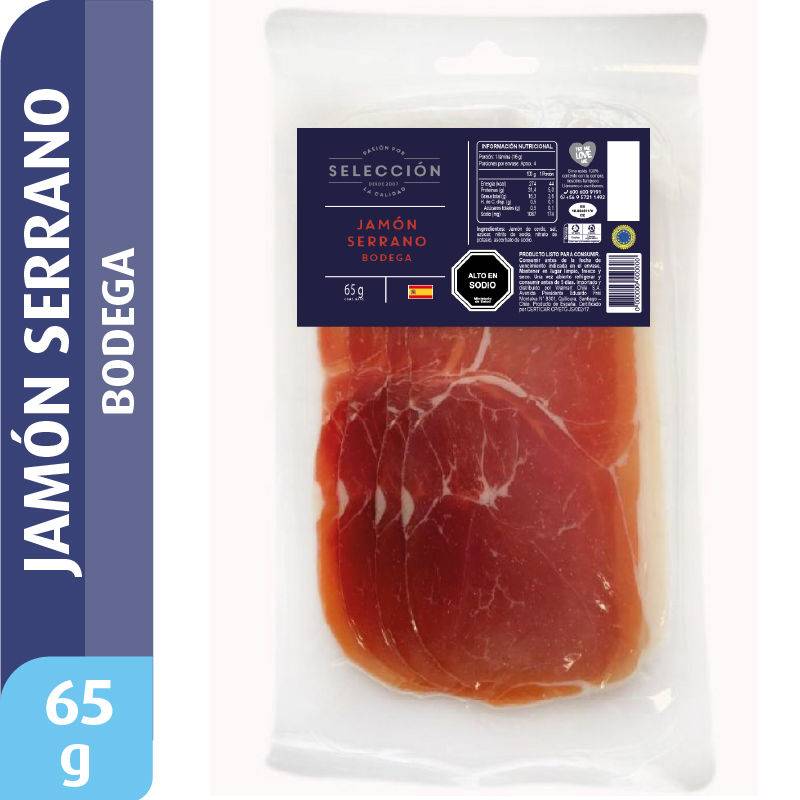 Selección · Jamón serrano bodega (65 g)