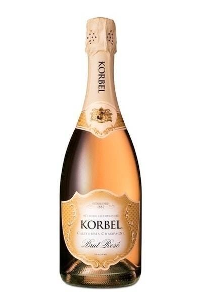 Korbel Brut Rosé California Champagne (750ml bottle)