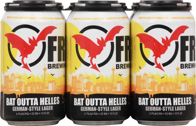 Freetail Brewing Company Bat Outta Helles Lager Domestic Beer (6 ct, 12 fl oz)