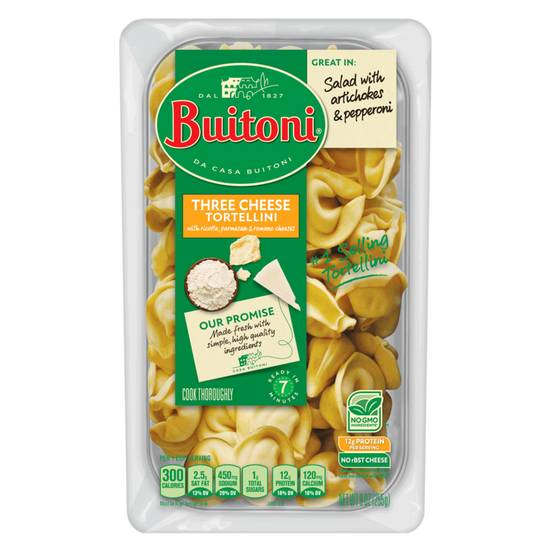 Order Buitoni All Natural Three Cheese Tortellini 9oz food online from Everyday Needs by Gopuff store, Norfolk on bringmethat.com
