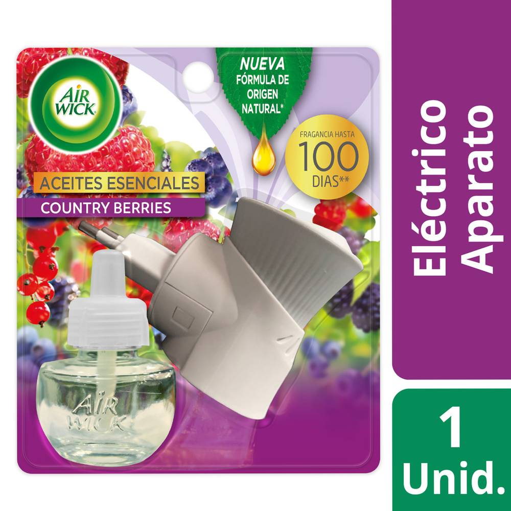 Air wick difusor y repuesto desodorante ambiental frutas silvestres (21 ml)