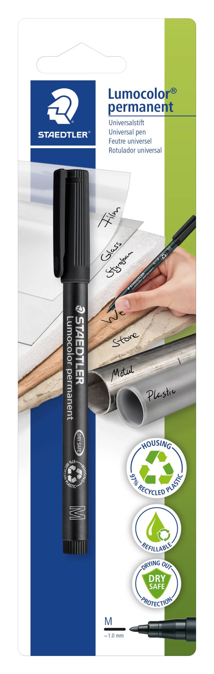 Marcador Permanente Médio de Tinta Preta