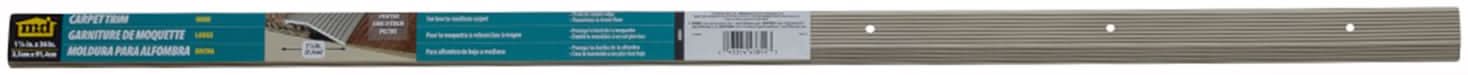 M-D Building Products 0.3 In. H X 1.375 In. W X 36 In. L Pewter Pewter Aluminum Carpet Trim