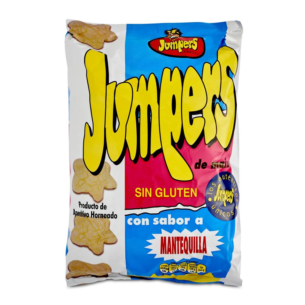 Aperitivo De Maíz Con Sabor A Mantequilla Jumpers Bolsa 100 G