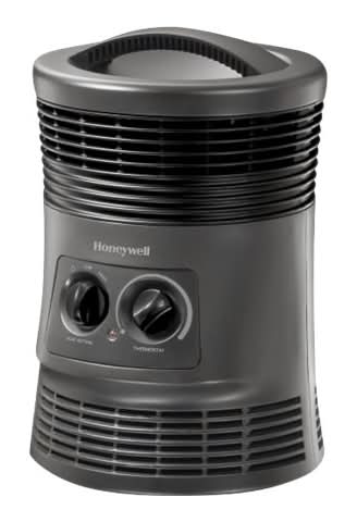Honeywell 360 Degree Surround Fan Forced Electric Heater 1500 W, Black