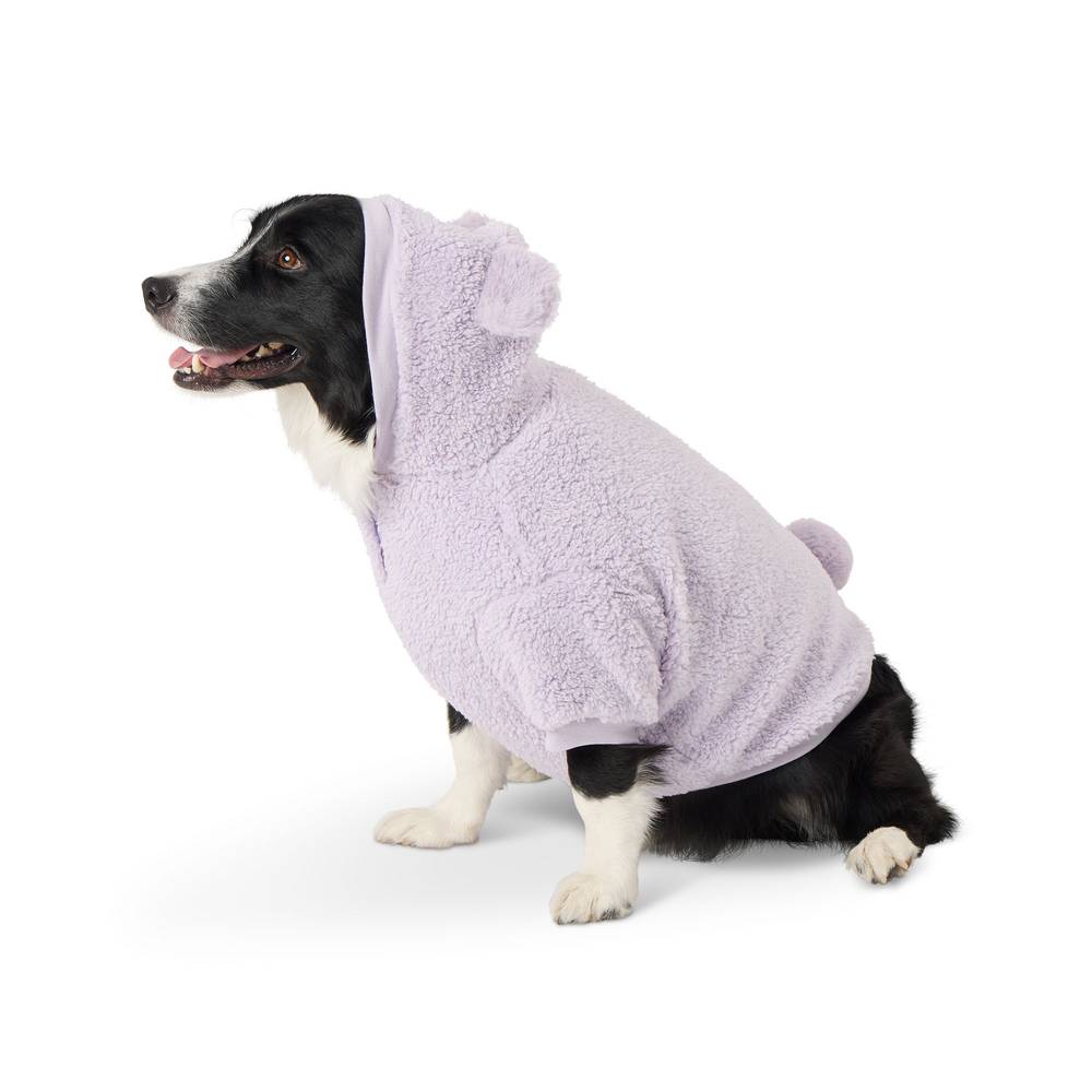 Top Paw Sherpa Sweater For Dog, Medium, Lavender