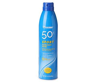 Sport SPF 50 Sunscreen Spray, 9.1 Oz.