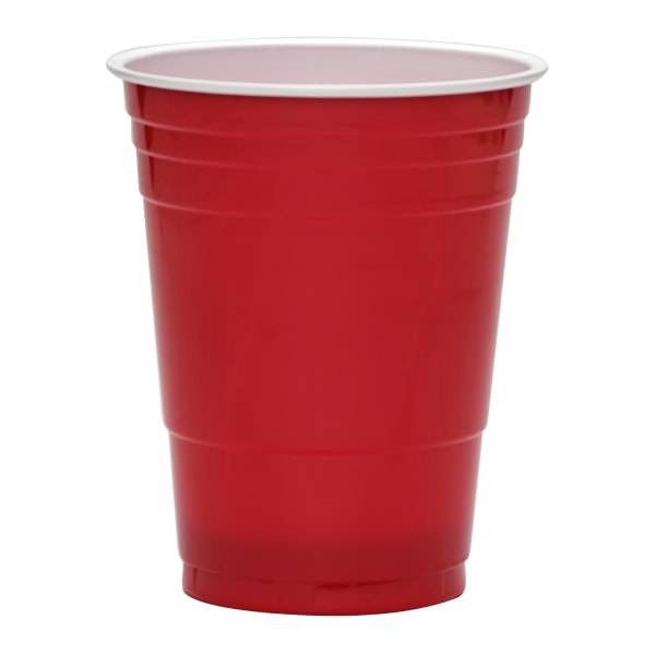 Highmark Plastic Cups, Red (50 pack)