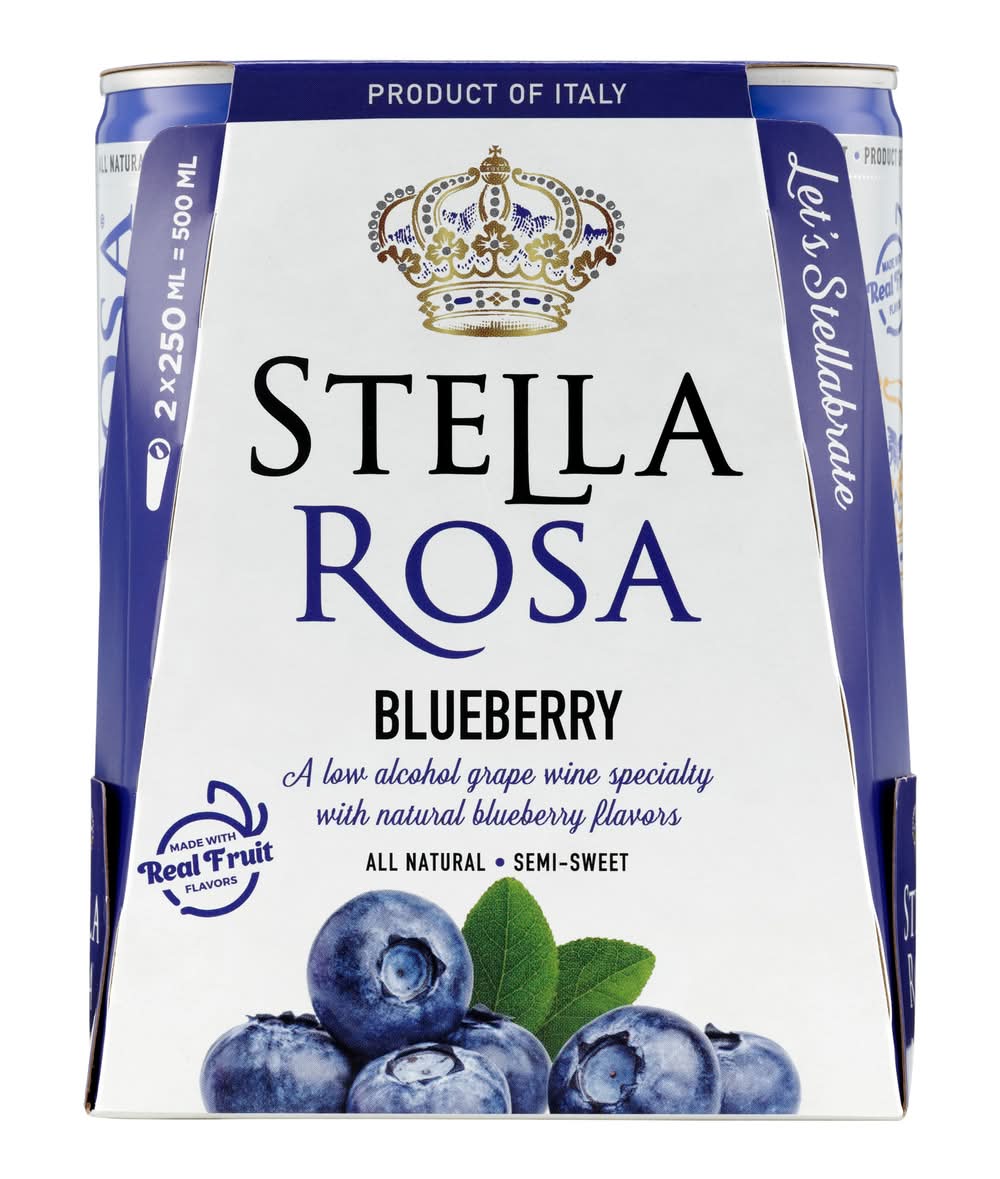 Stella Rosa Gluten Free Blueberry Grape Wine (2 x 250 ml)