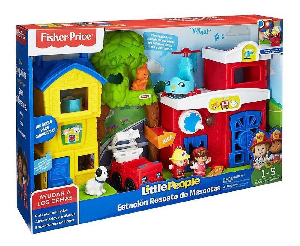 Fisher-Price little people estación rescate de mascotas