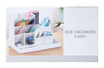 Desk Organizer Caddy White