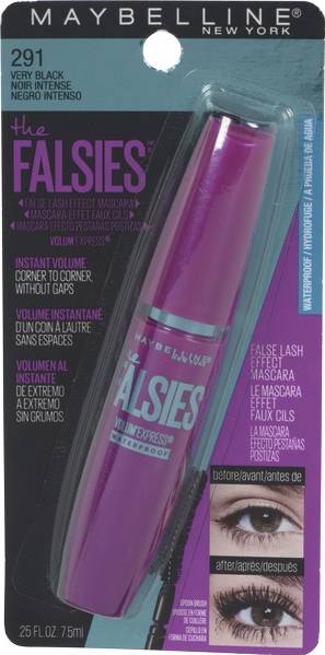 Maybelline Volum' Express the Falsies Waterproof Mascara, Very Black (20 g)