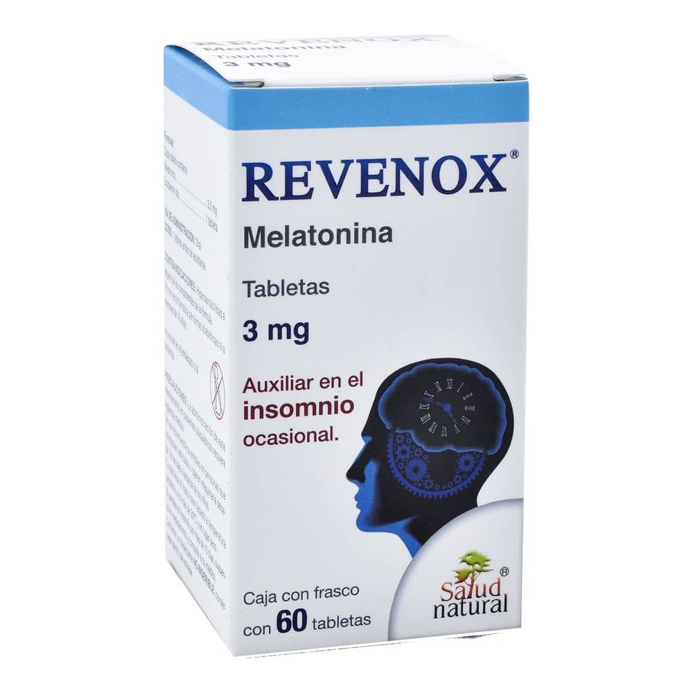 Revenox melatonina tabletas 3 mg (60 un)