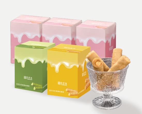 生乳捲風味蛋捲8入-草莓*3盒+金沙*1盒+抹茶*1盒