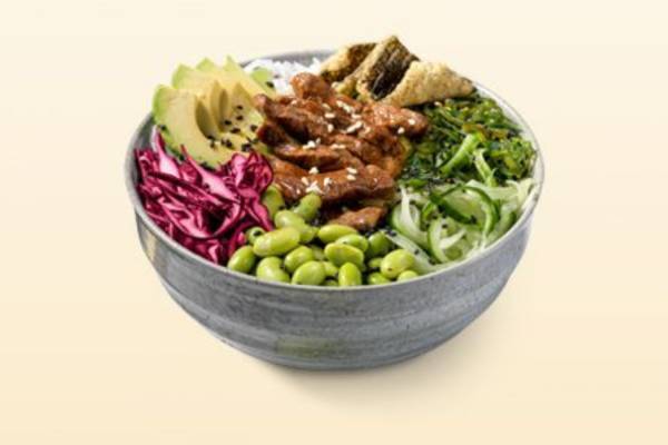 Poké bowl Korean beef BBQ