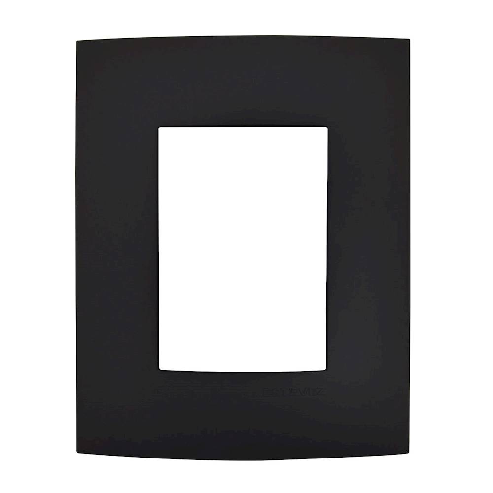 Estevez placa gamma 3 ventanas negro carboncillo (1 pieza)