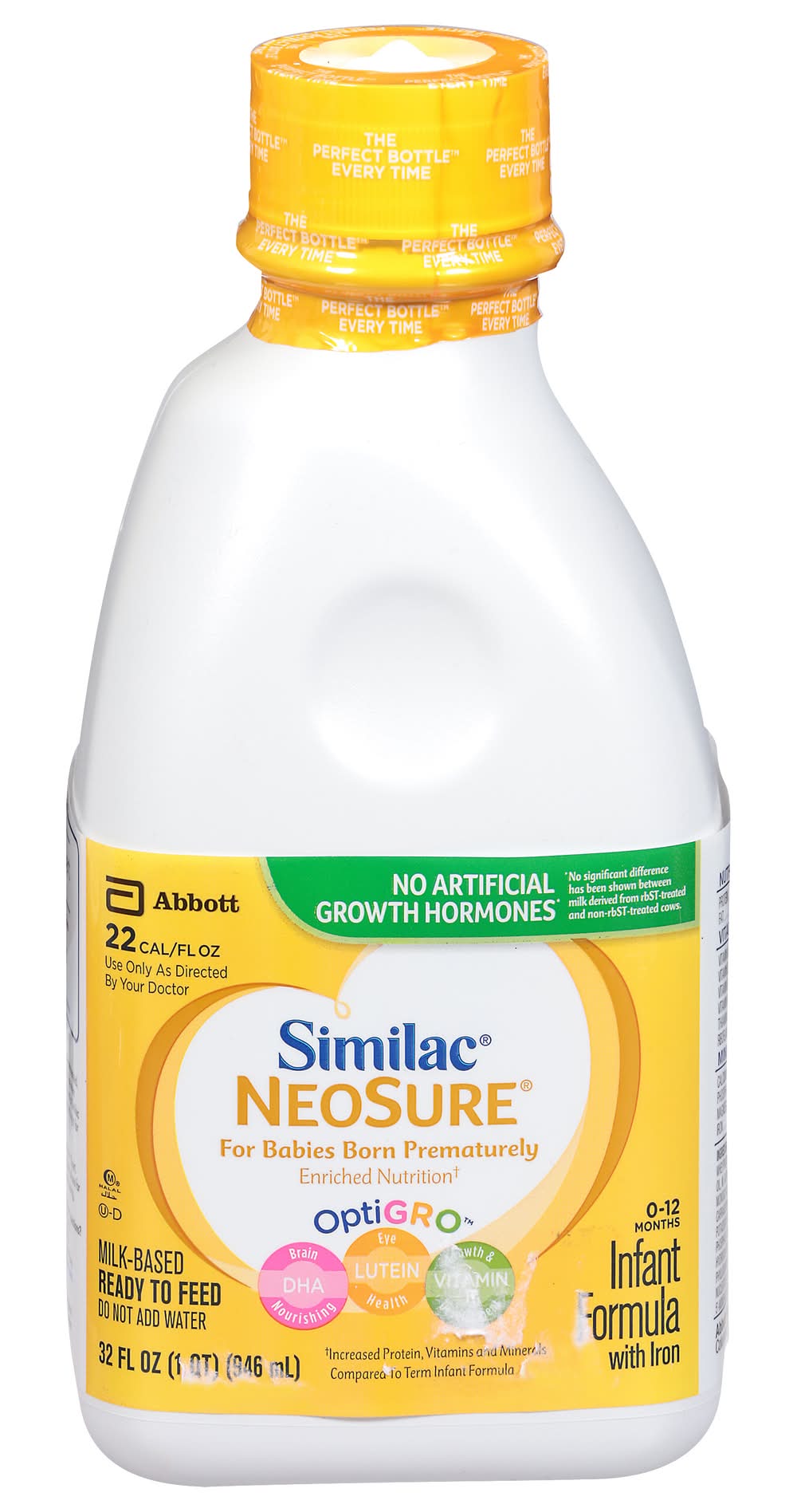 Similac Neosure Infant Formula With Iron Ready To Feed Baby 0-12 Months (32 fl oz)