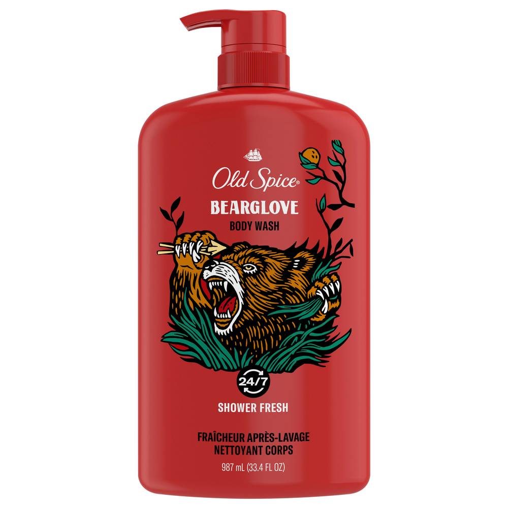 Old Spice Wild Bearglove Scent Body Wash For Men