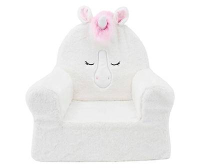 Soft Landing Sweet Seats Unicorn Plush Kids Chair (ivory )