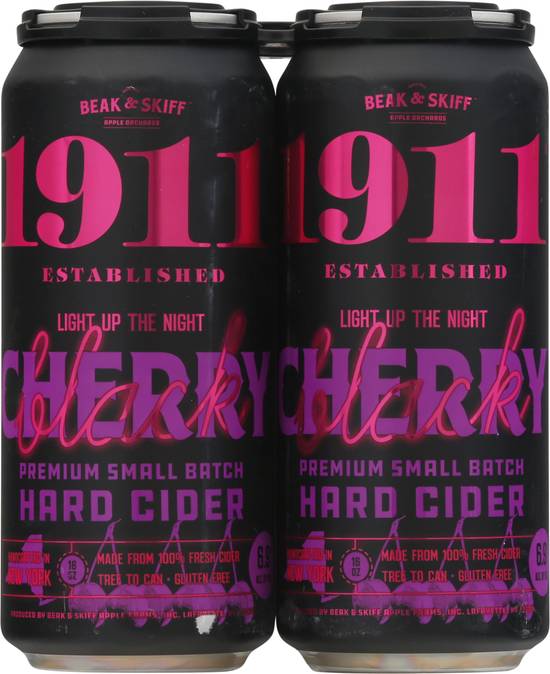 1911 Established Black Cherry Hard Cider (4 pack, 16 fl oz)