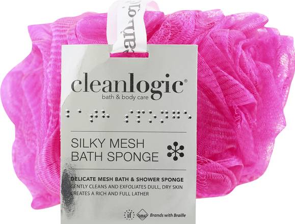 Cleanlogic Silky Mesh Bath Sponge
