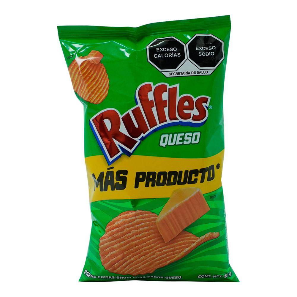 Ruffles papas fritas sabor queso (bolsa 50 g)