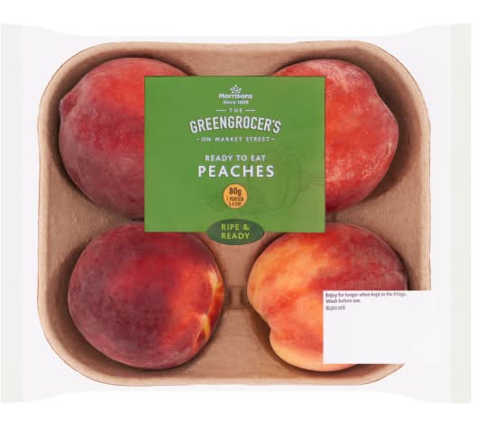 Morrisons The Greengrocer's on Market Street Peaches (4 pack)