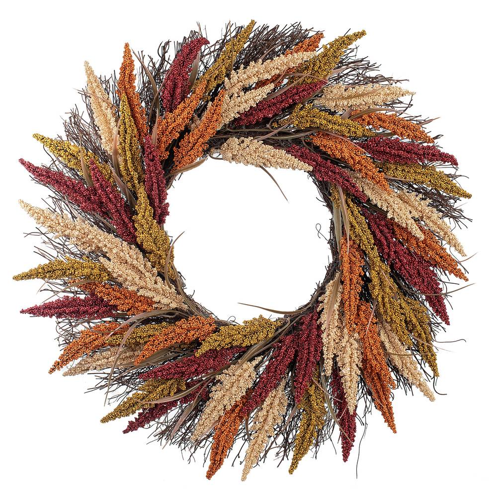 Holiday Living 22-in Harvest Multi-Color Wreath Decor | 88G5783A